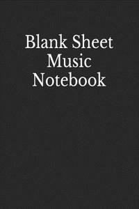 Blank Sheet Music Notebook