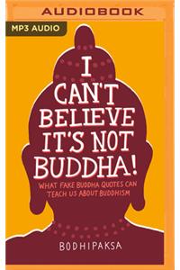I Can't Believe It's Not Buddha!