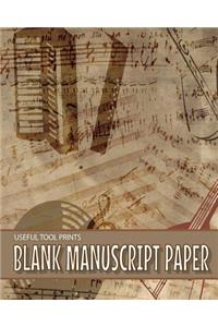 Useful Tool Prints Blank Manuscript Paper