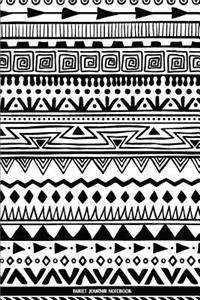 Bullet Journal Notebook: Black and White Bohemian - 6x9 (1/4 Inches Dotted Bullet Journal) - Blank Notebook Dot Grid for Planner