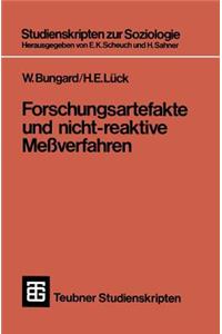 Forschungsartefakte Und Nicht-Reaktive Meßverfahren