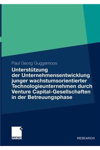 Unterstützung Der Unternehmensentwicklung Junger Wachstumsorientierter Technologieunternehmen Durchventure Capital-Gesellschaften in Der Betreuungsphase