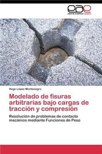 Modelado de fisuras arbitrarias bajo cargas de tracción y compresión