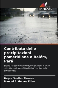 Contributo delle precipitazioni pomeridiane a Belém, Pará