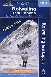 Rolwaling Himal: Gaurisankar - Tesi Lapcha (Nepa Trekking Maps)