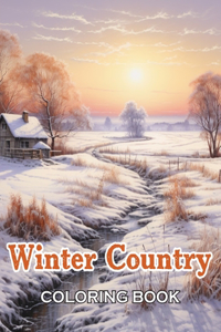 Winter Country Coloring Book