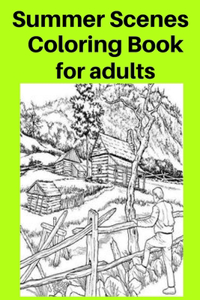 Summer Scenes Coloring Book for adults
