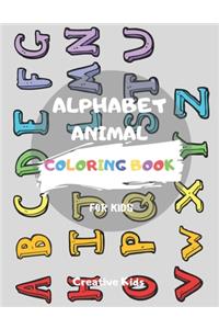 Alphabet Animal Coloring Book For Kids