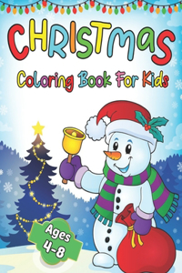 Christmas Coloring Book For Kids Ages 4-8: Jesus and Bible Story Pictures Large, Easy and Simple Coloring Pages for Preschool (Christmas Coloring Books for Kids)