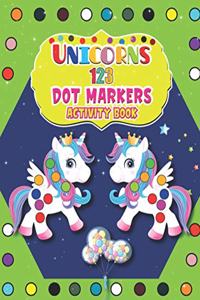 Unicorns 123 Dot Markers Activity Book