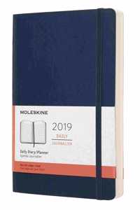 2019 Moleskine Sapphire Blue Large Daily 12-month Diary Soft
