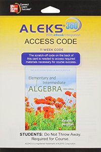Aleks 360 Access Card (11 Weeks) for Elementary and Intermediate Algebra