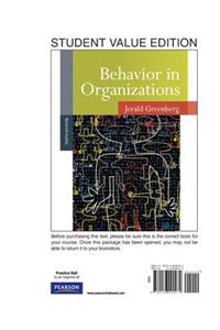 Behavior in Organizations