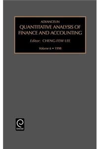 Advances in Quantitative Analysis of Finance and Accounting