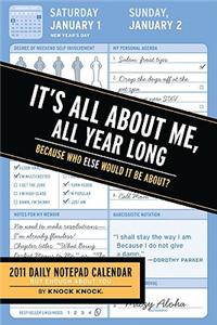 All About Me, All Year Long 2011 Notepad Calendar