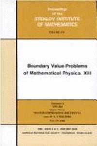 Boundary Value Problems Of Mathematical Physics. Xiii