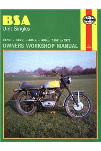 BSA Unit Singles (58 - 72) Haynes Repair Manual