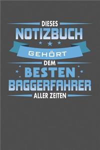 Dieses Notizbuch Gehört Dem Besten Baggerfahrer Aller Zeiten