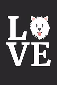 I Love My Spitz Notebook - Gift for Spitz Lovers - Spitz Journal
