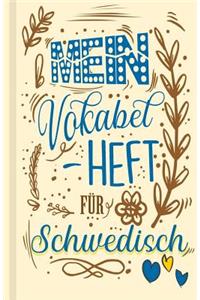 Schwedisches Vokabelbuch - Mein Vokabelheft für Schwedisch (Lernhilfe)