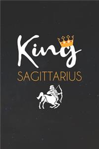 Sagittarius Notebook 'King Sagittarius' - Zodiac Diary - Horoscope Journal - Sagittarius Gifts for Her