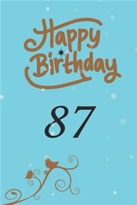 Happy birthday 87