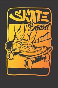 Notebook for skate sk8 longboard sk8er card