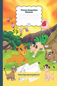 Primary Composition Notebook Story Paper Journal Grades K-2