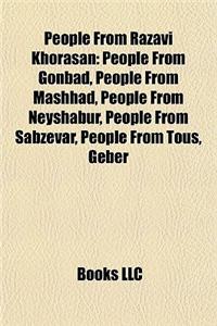 People from Razavi Khorasan
