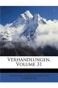 Verhandlungen, Volume 31