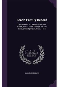 Leach Family Record