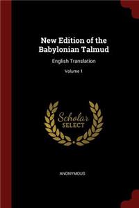 New Edition of the Babylonian Talmud