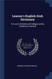 Learner's English-Irish Dictionary