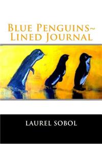 Blue Penguins Lined Journal