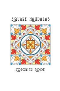 Square Mandalas Coloring Book