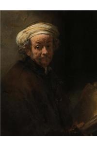 Self-Portrait as the Apostle Paul, Rembrandt Van Rijn. Blank Journal: 150 Blank Pages, 8,5x11 Inch (21.59 X 27.94 CM) Laminated