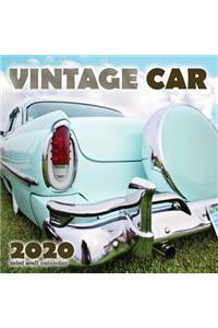 Vintage Car 2020 Mini Wall Calendar