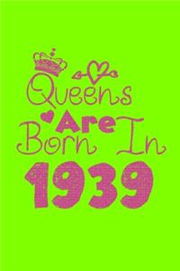 Queens Are Born In 1939 Notebook
