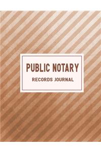Public Notary Records Journal