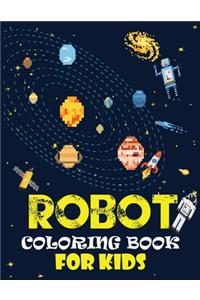 Robot coloring book For Kids