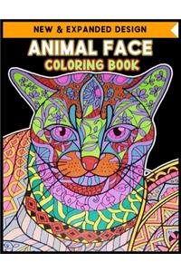 Animal Face Coloring Book