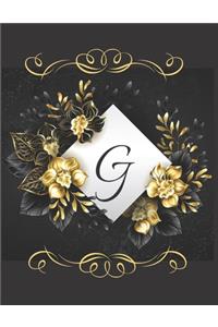 G Alphabet Notebook Journal Gift