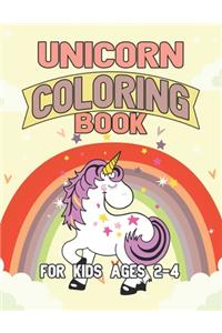 Unicorn Coloring Book for Kids Ages 2-4
