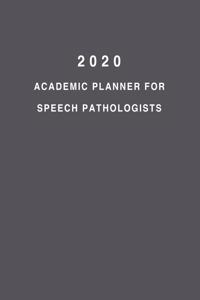 2020 Academic Planner For Speech Pathologists