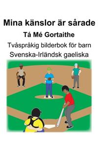 Svenska-Irländsk gaeliska Mina känslor är sårade/Tá Mé Gortaithe Tvåspråkig bilderbok för barn