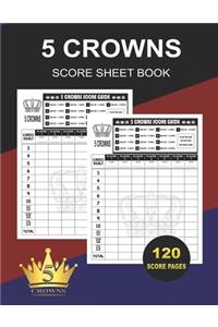 5 Crowns Score Sheet Book