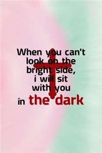 When You Can't Look On The Bright Side, I Will Sit With You In the Dark