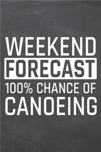 Weekend Forecast 100% Chance of Canoeing