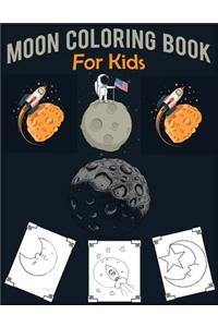 Moon Coloring Book For Kids