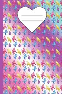 Sparkle Unicorn Marble Composition Notebook - College Ruled
